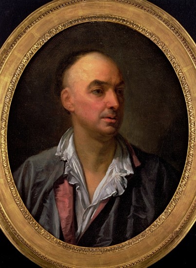 Portrait of Denis Diderot (1713-84) van Jean Baptiste Greuze