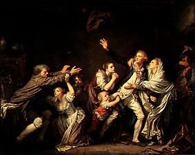 Der väterliche Fluch (oder: Der undankbare Sohn) van Jean Baptiste Greuze