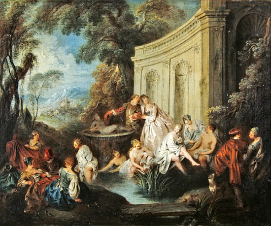 The Bathers van Jean-Baptiste Joseph Pater