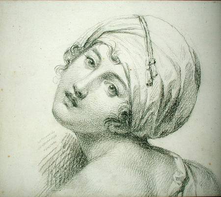 Portrait of Emma (c.1765-1815) Lady Hamilton van Jean Baptiste Joseph Wicar
