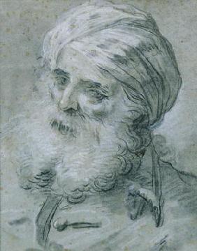 Portrait of an Old Man (chalk on paper)