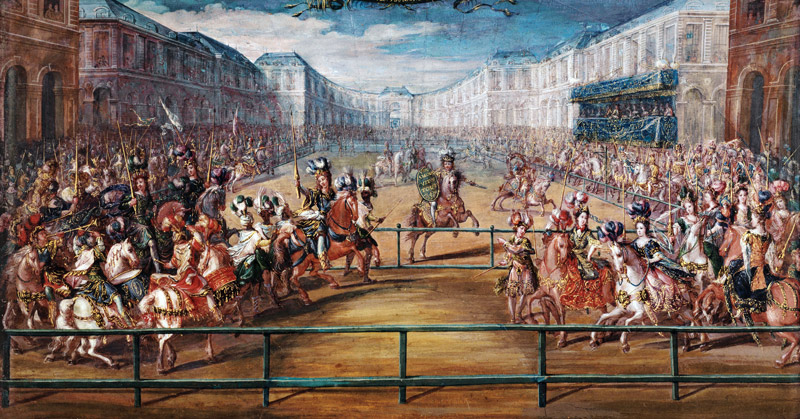 Le pompeux Carrousel des Galantes Amazones des Quatre Parties du monde van Jean-Baptiste Martin