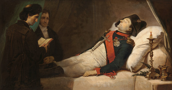 Napoleon auf dem Sterbebett / Mauzaisse van Jean Baptiste Mauzaisse