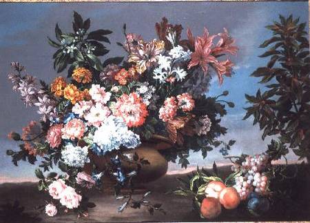 Flowers and Fruit van Jean Baptiste Monnoyer