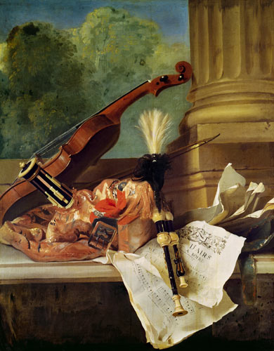 Attributes of Music van Jean Baptiste Oudry