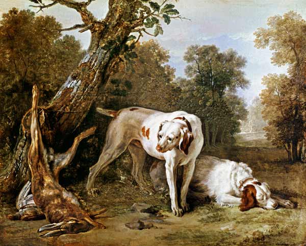 Dog and Hare van Jean Baptiste Oudry