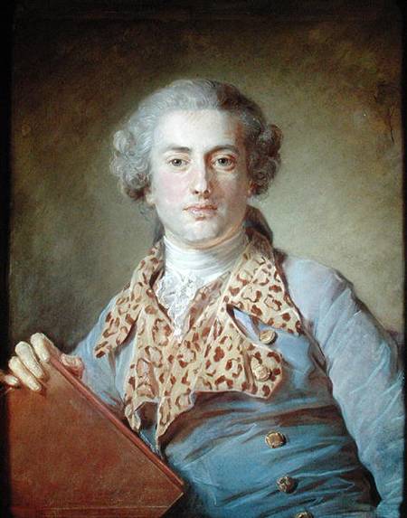 Portrait of Jean-Georges Noverre (1727-1810) van Jean-Baptiste Perronneau