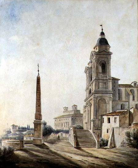The French Academy in Rome van Jean-Baptiste Philippe Cannissie