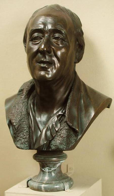 Bust of Denis Diderot (1713-84) van Jean-Baptiste Pigalle