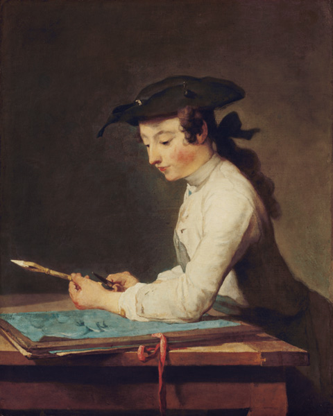 The draughtsman van Jean-Baptiste Siméon Chardin