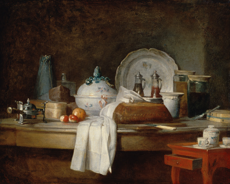 The Officers' Mess or The Remains of a Lunch van Jean-Baptiste Siméon Chardin