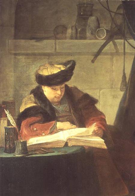 A Chemist in his Laboratory, or The Prompter, or A Philosopher giving a Lecture (Portrait of the pai van Jean-Baptiste Siméon Chardin