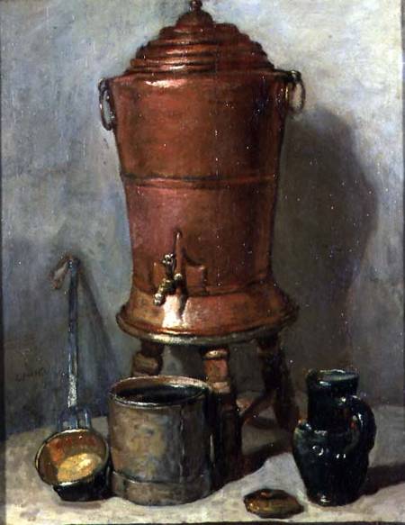 The Copper Drinking Fountain van Jean-Baptiste Siméon Chardin