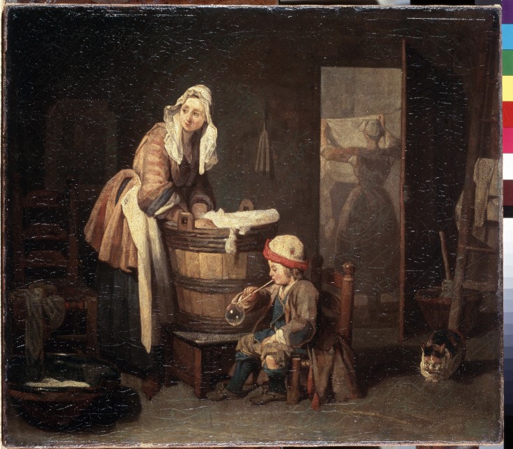 The Laundress van Jean-Baptiste Siméon Chardin