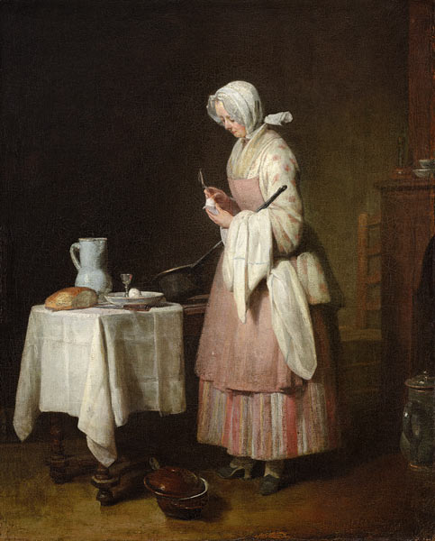 Die fürsorgliche Krankenpflegerin van Jean-Baptiste Siméon Chardin