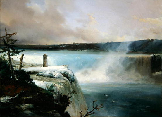 Niagara Falls, c.1837-40 (oil on canvas) van Jean Charles Joseph Remond