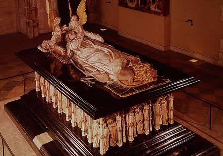 The tomb of Philip the Bold, Duke of Burgundy (1342-1404) van Jean  de Marville