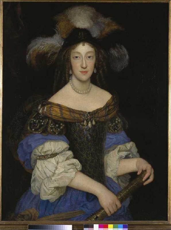 Portrait der Henriette Adelaide. van Jean Delamonce