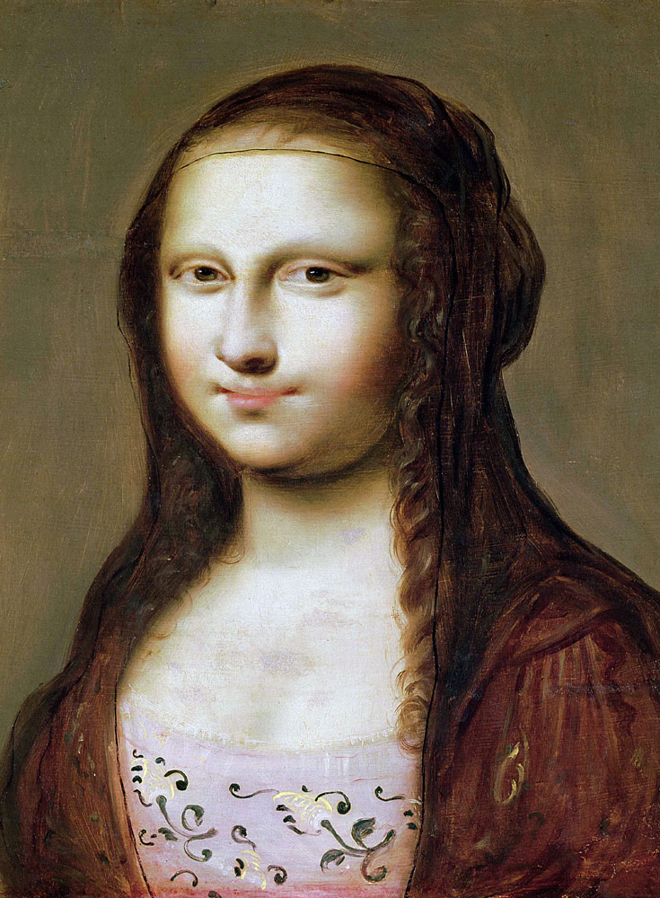 Portrait of a Woman Inspired by the Mona Lisa van Jean Ducayer