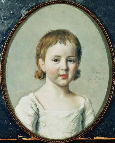 Büstenporträt von Matthew Robinson Boulton im Alter von 3 Jahren van Jean-Étienne Liotard