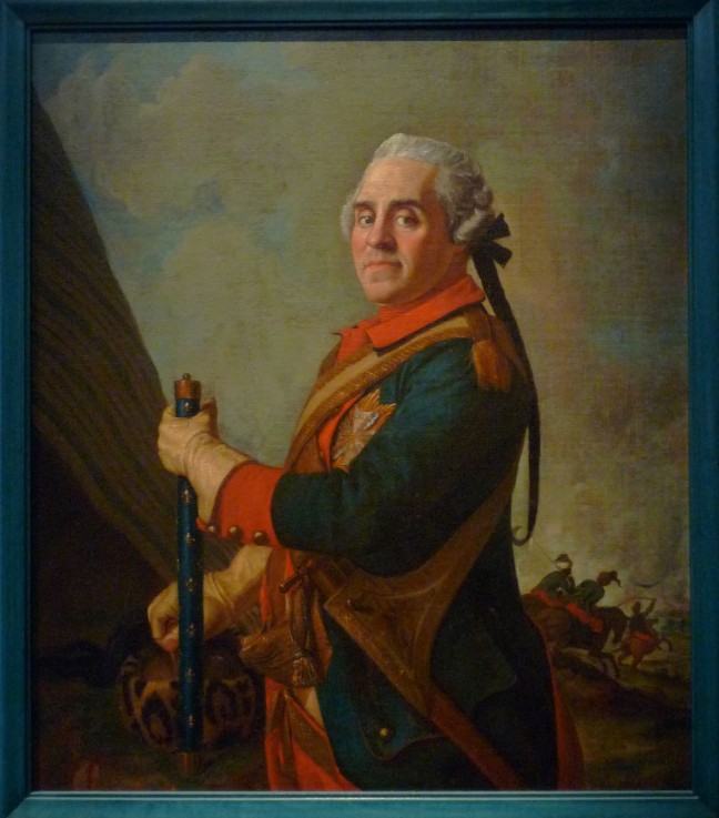 Portrait of Maurice de Saxe (1696–1750), Marshal of France van Jean-Étienne Liotard