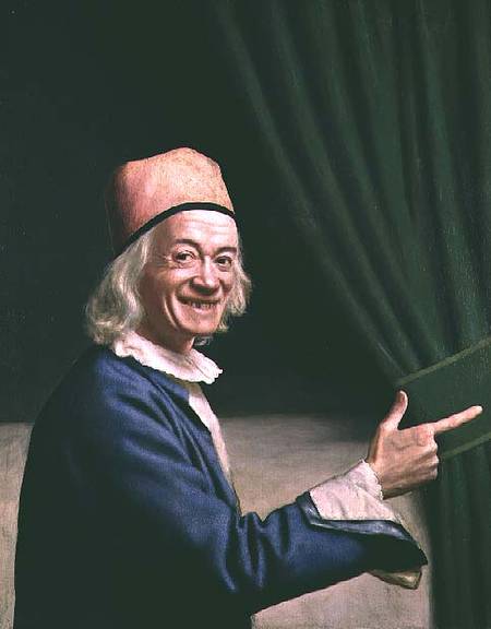 Self Portrait Smiling van Jean-Étienne Liotard
