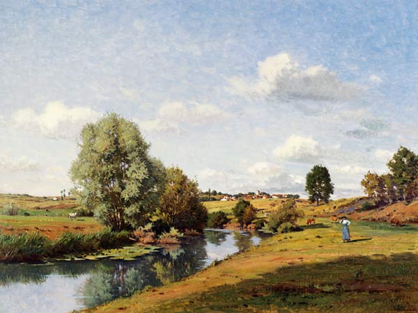 The River Saone near Grignancourt van Jean F. Monchablon