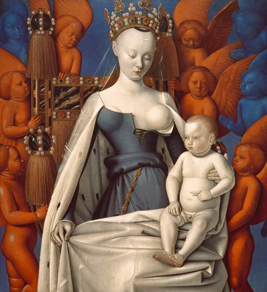 Madonna met Kind van Jean Fouquet