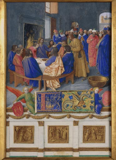Saint Jean a la Cene van Jean Fouquet