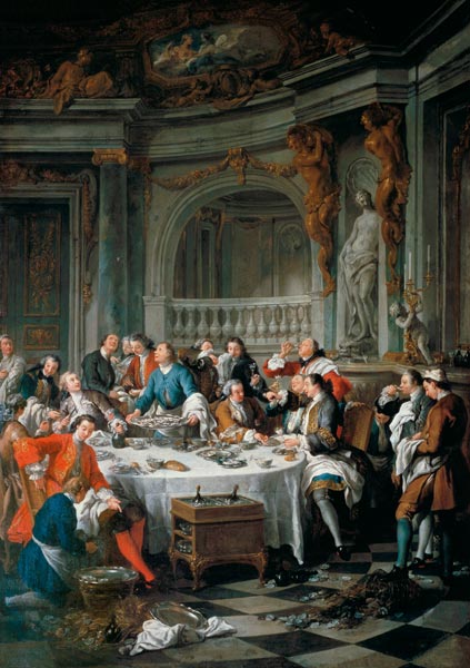 Die Austernmahlzeit van Jean François de Troy