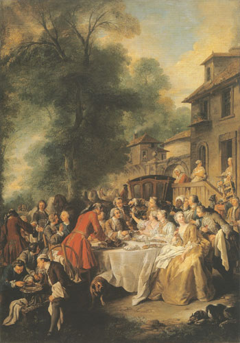 the meal of the chase van Jean François de Troy