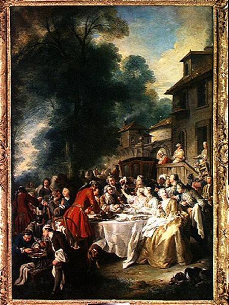 The Hunt Lunch van Jean François de Troy