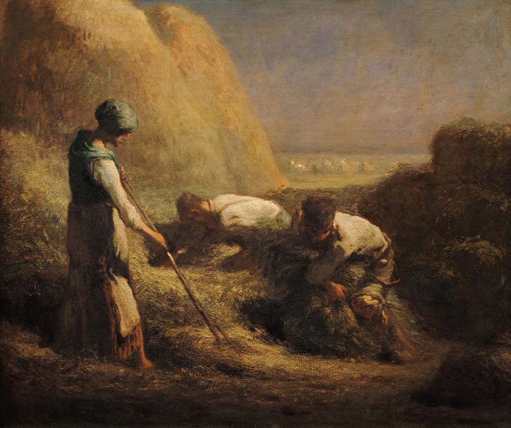 Millet / Hay-Harvest / 1850/51 van Jean-François Millet