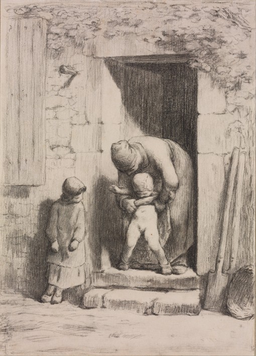 Maternal Solicitude van Jean-François Millet