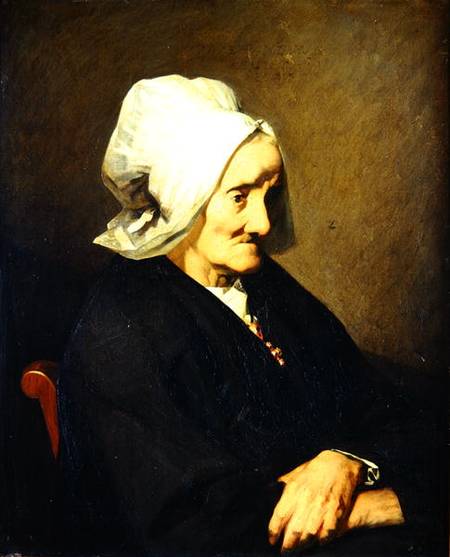 Portrait of the Widow Roumy van Jean-François Millet
