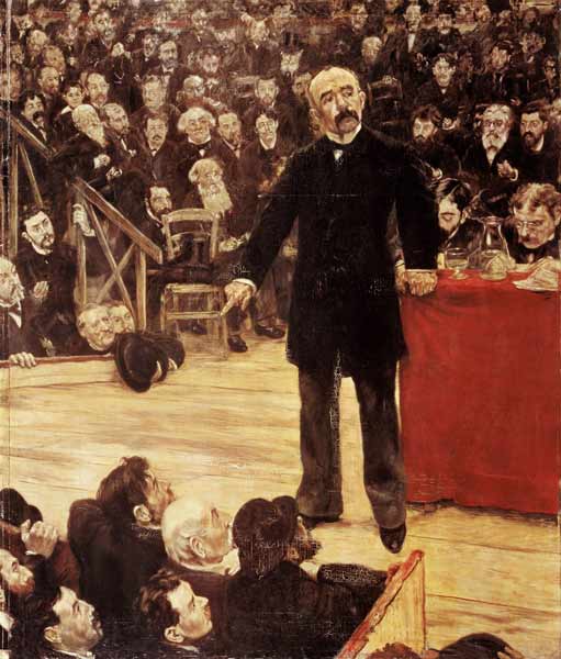 Georges Clemenceau (1841-1929) Making a Speech at the Cirque Fernando van Jean François Raffaelli