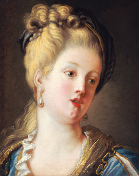 Portrait of a young woman van Jean Honoré Fragonard