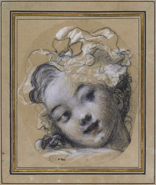 Girl with Bonnet van Jean Honoré Fragonard