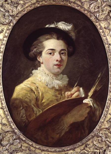 Self Portrait in Renaissance Costume van Jean Honoré Fragonard