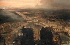 Illumination of Notre Dame to Celebrate the Election of Prince Louis-Napoleon Bonaparte (1808-73) to