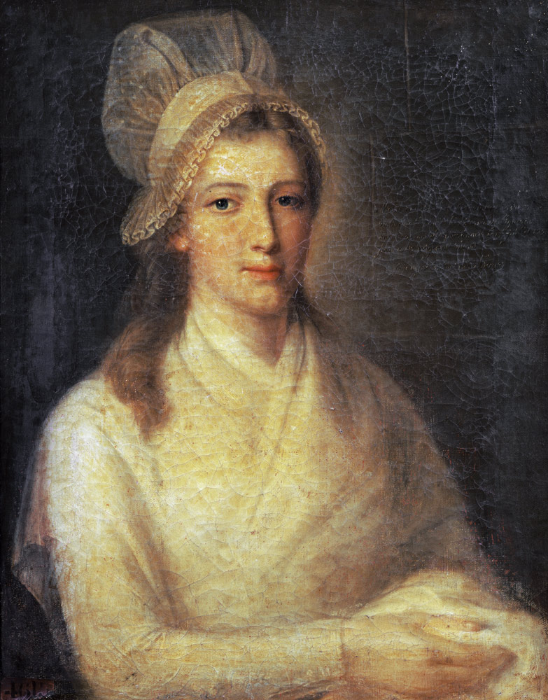 Charlotte Corday (1768-93) van Jean-Jacques Hauer