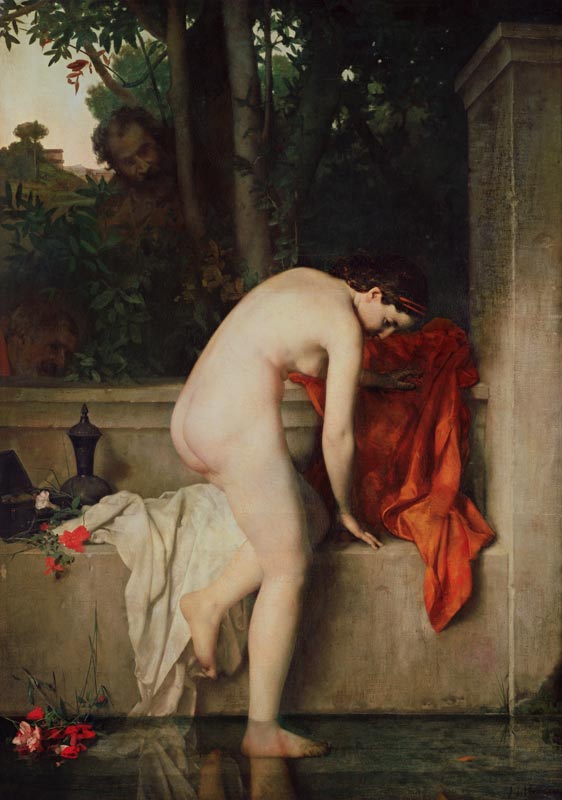 Chaste Susanna, or Susanna Bathing van Jean-Jacques Henner