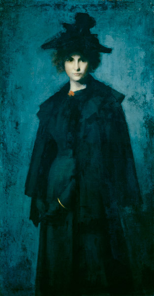 Portrait of Madame Laura Leroux van Jean-Jacques Henner