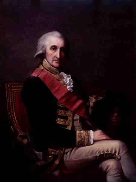 Admiral George Brydges Rodney (1719-92) van Jean Laurent Mosnier