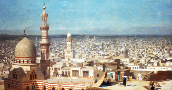 Blick über Kairo. van Jean-Léon Gérome