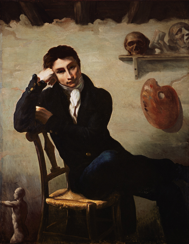 Portrait of an Artist in his Studio van Jean Louis Théodore Géricault