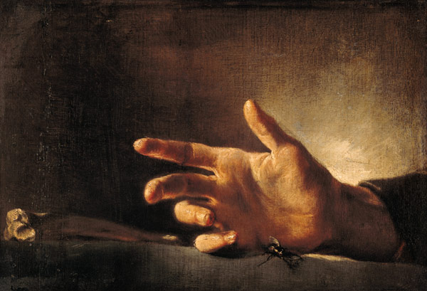 Study of a Hand van Jean Louis Théodore Géricault