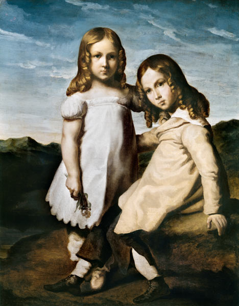 Alfred Dedreux (1810-60) as a Child with his Sister, Elise van Jean Louis Théodore Géricault