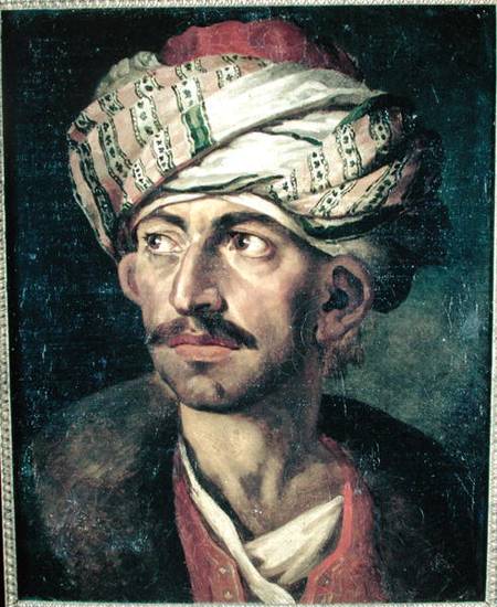 Head of an Oriental or Portrait Presumed to be Mustapha van Jean Louis Théodore Géricault