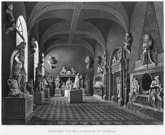 First view of the 17th century room, Musee des Monuments Francais, Paris, illustration from ''Vues p van Jean Lubin Vauzelle